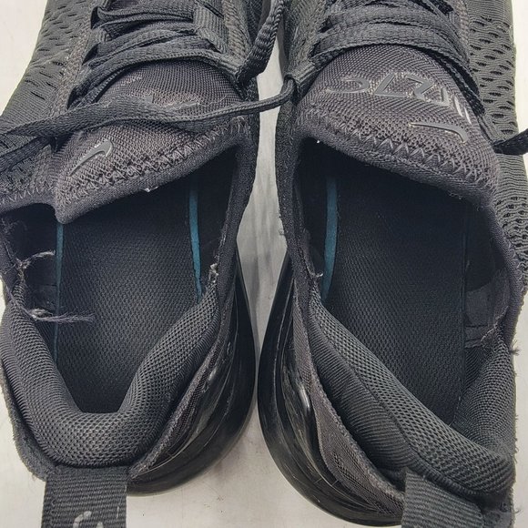 Nike Air Max 270 Mens 8 Triple Black Sneaker Shoes Casual Outdoors AH8050-005 - Picture 7 of 14